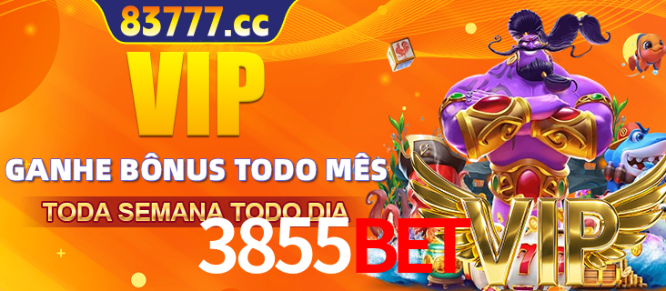 Banner promocional do 3855bet oferecendo 100% de recompensas adicionais contínuas para quem fizer o login diário (Daily sign-in), com um mascote de coelho.