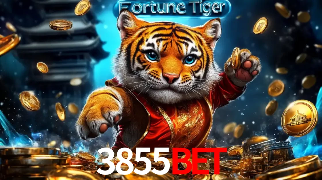 Imagem promocional do jogo de slot Fortune Tiger, com um tigre majestoso em traje tradicional cercado por uma fortuna em moedas de ouro, disponível agora no cassino 3855bet.